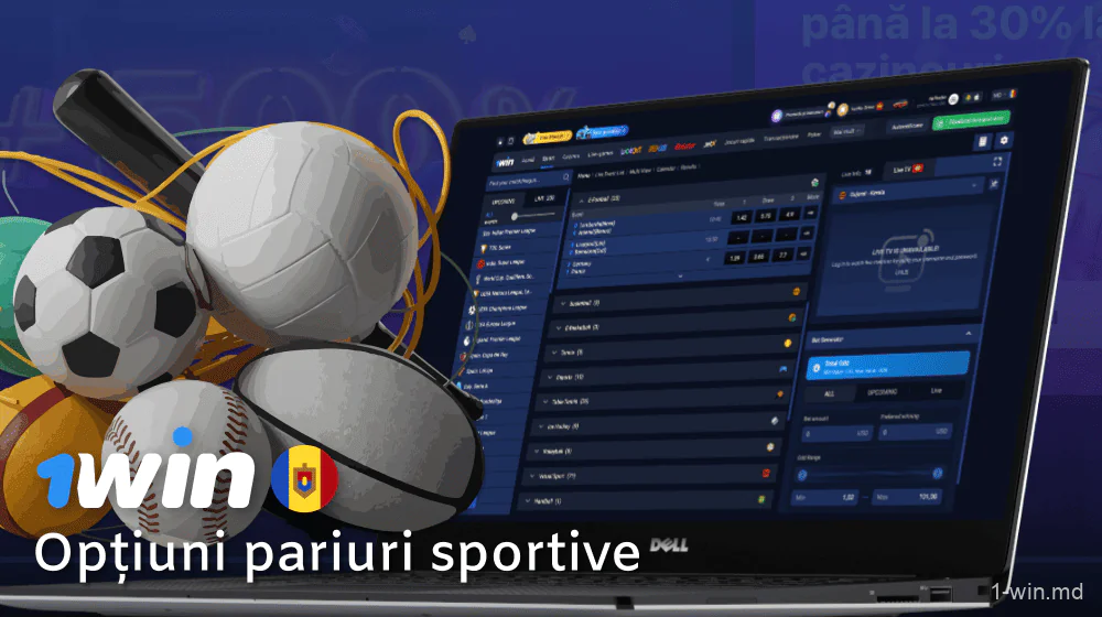 Pariuri sportive pentru jucătorii moldoveni pe 1win