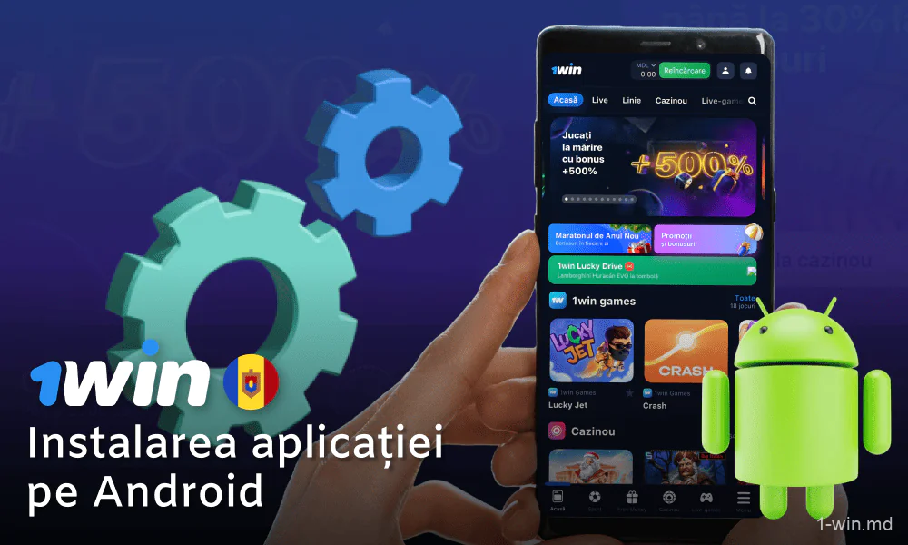 Instalarea aplicației 1win pe dispozitivul Android