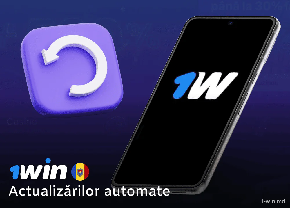Actualizarea automată a aplicației mobile 1win